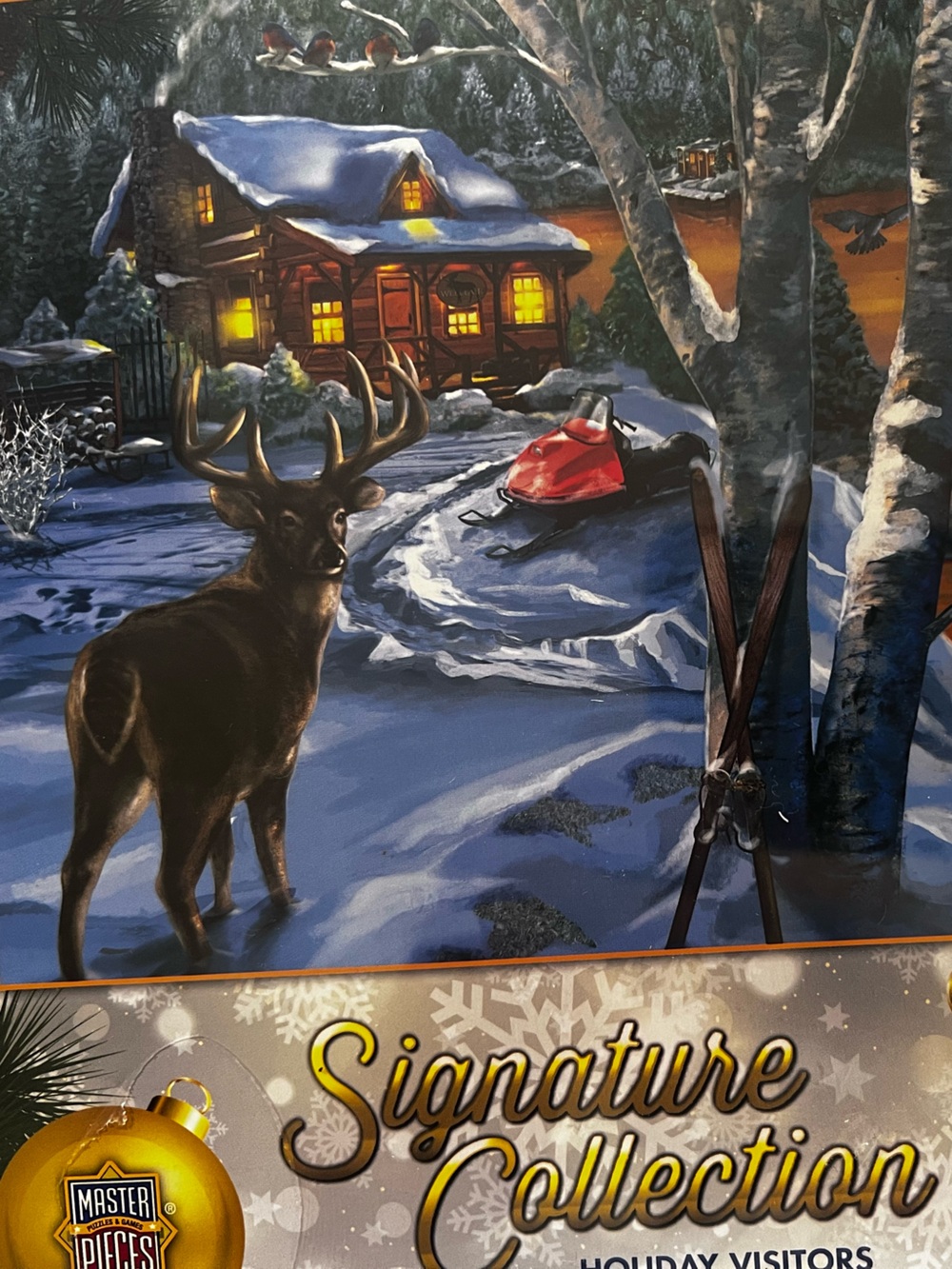 MASTER PIECES - SIGNATURE COLLECTION JIGSAW PUZZLE. “HOLIDAY VISITORS”